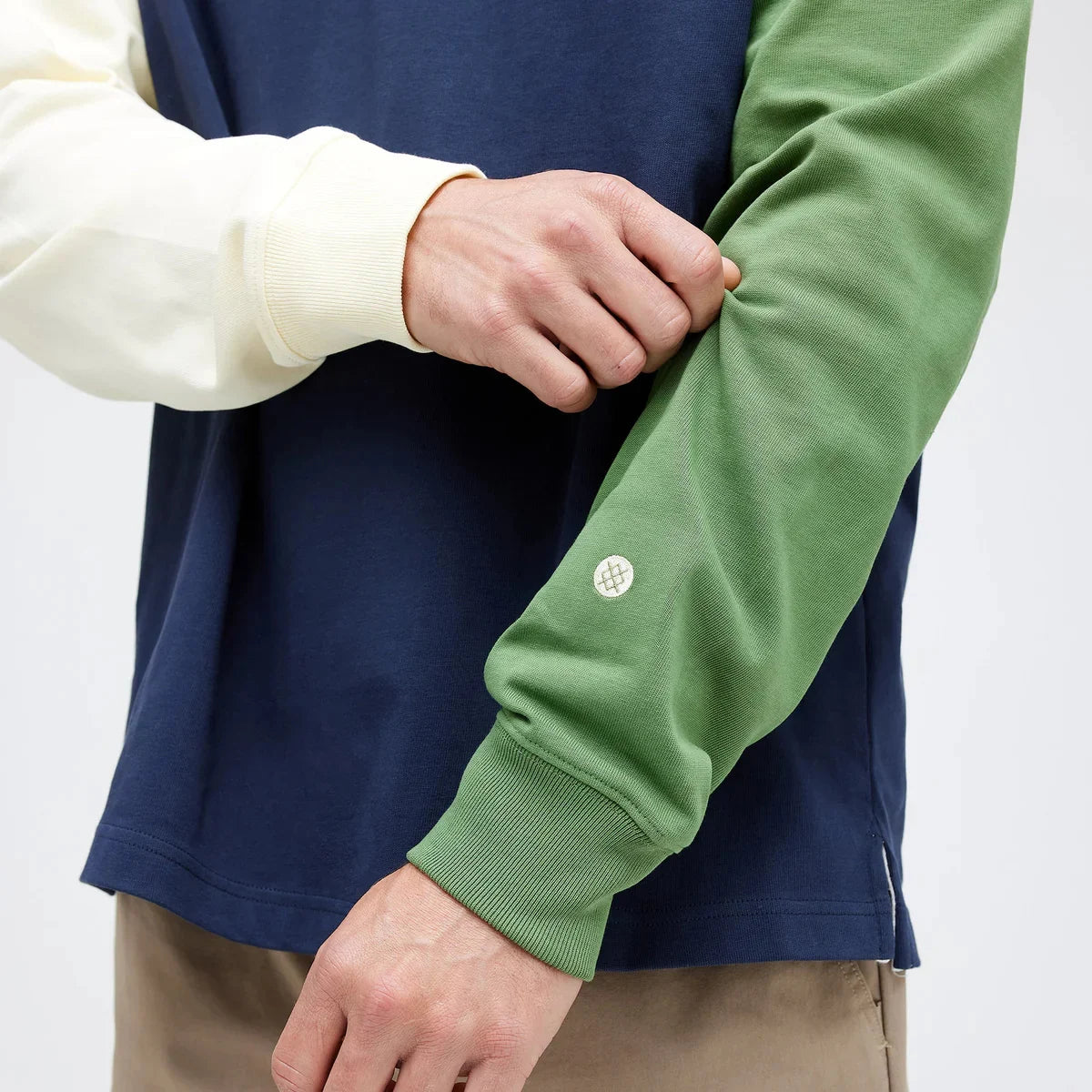 stance rugby long sleeve tee dark navy