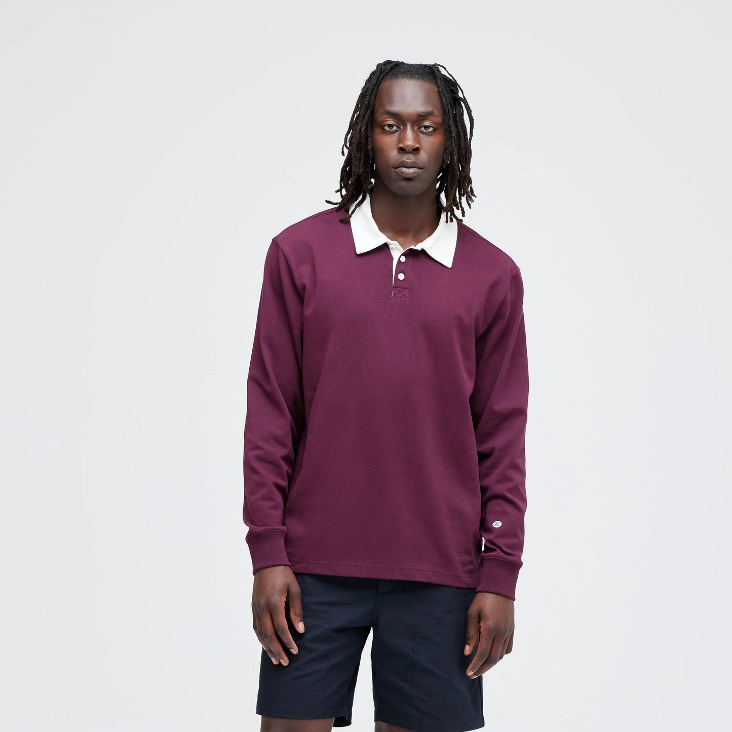 stance rugby long sleeve tee wine