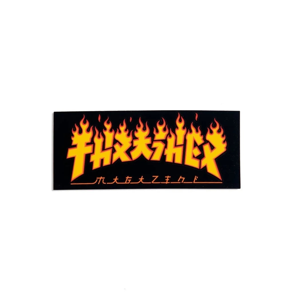 thrasher godzilla flame 3.5in sticker