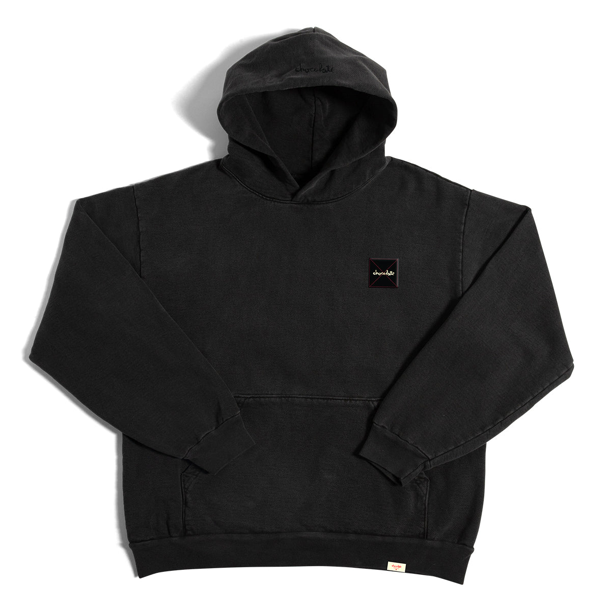 Chocolate Work Label Premium Black Hoodie