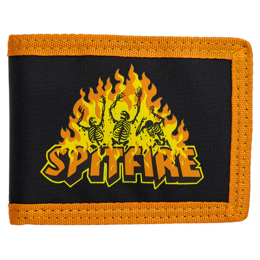 spitfire hellfire bi fold wallet black