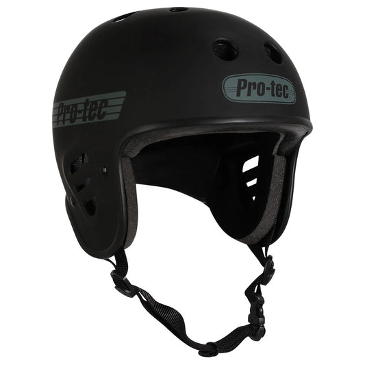 pro tec full cut certified helmet matte black