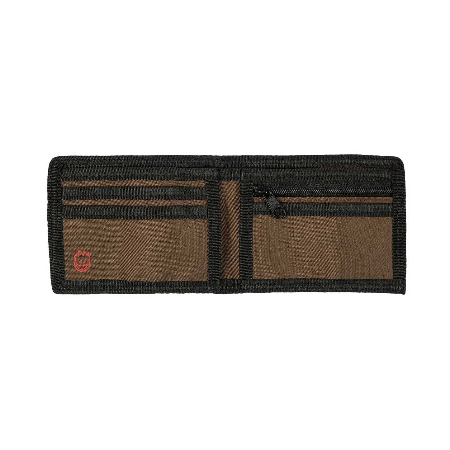 spitfire old e bi fold brown wallet