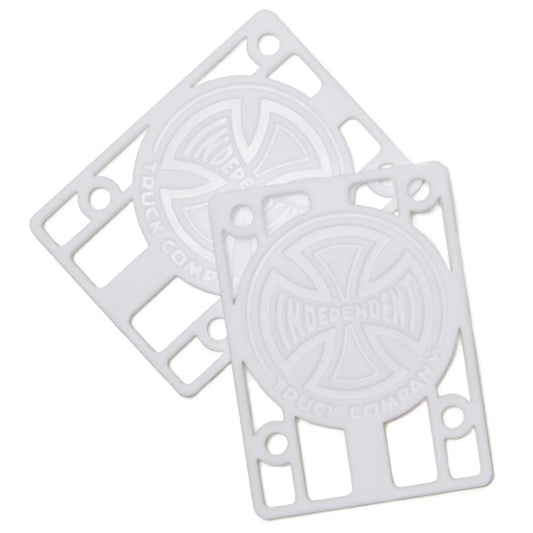 independent genuine parts 1/8 white risers