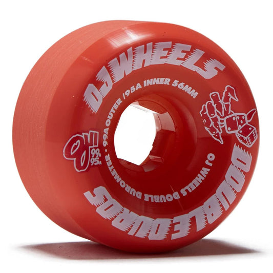 oj double duro mini combo 99a/95a red 56mm wheels
