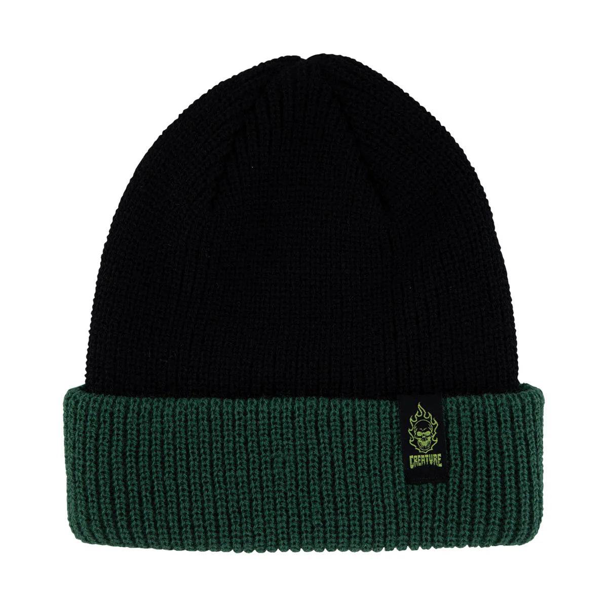 creature bonehead label beanie black