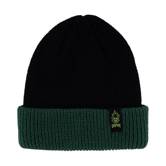 creature bonehead label beanie black