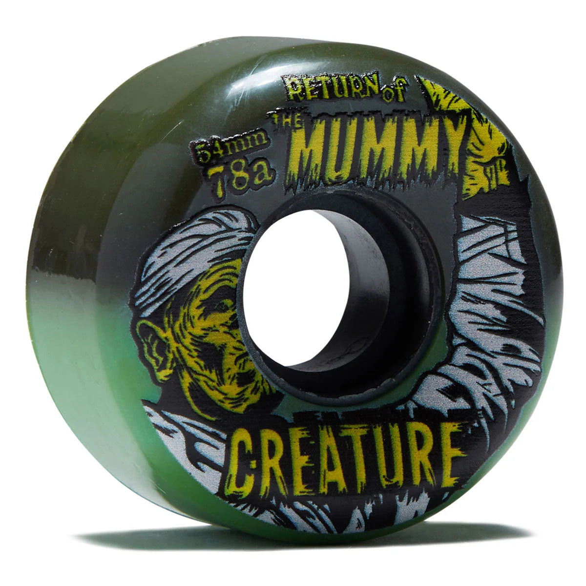 oj creature mummy 78a keyframe green black wheels 54mm