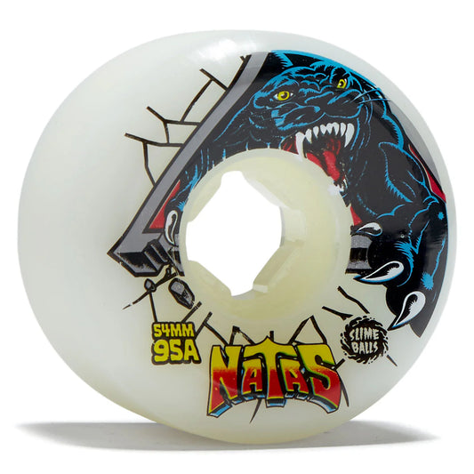 slime ball natas reissue 95a hardline white wheels 54mm