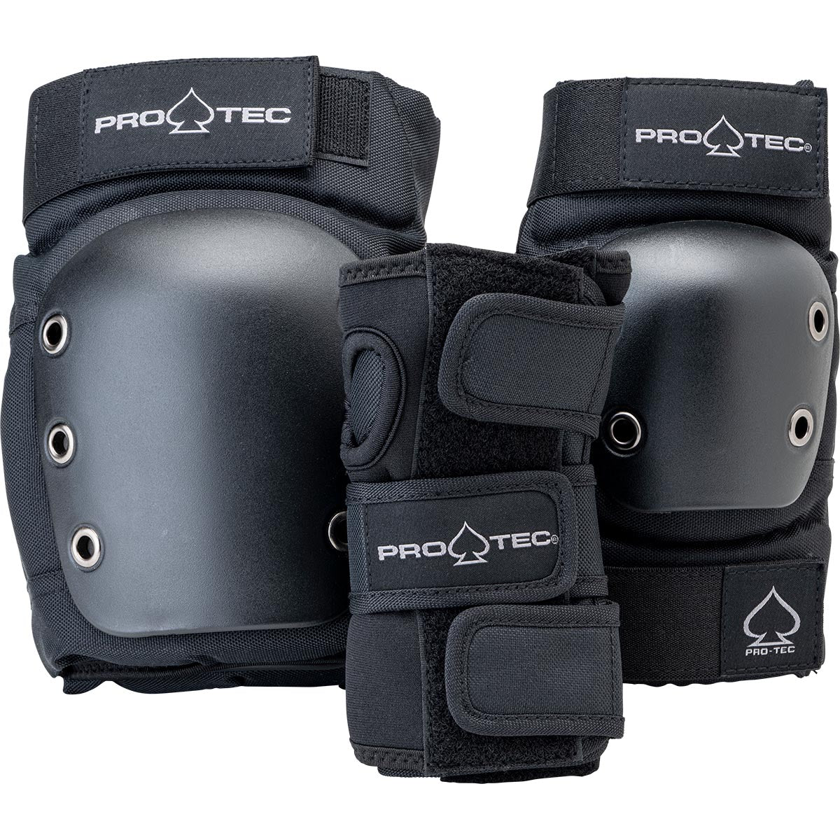 pro tec street adult 3 pack pad set black