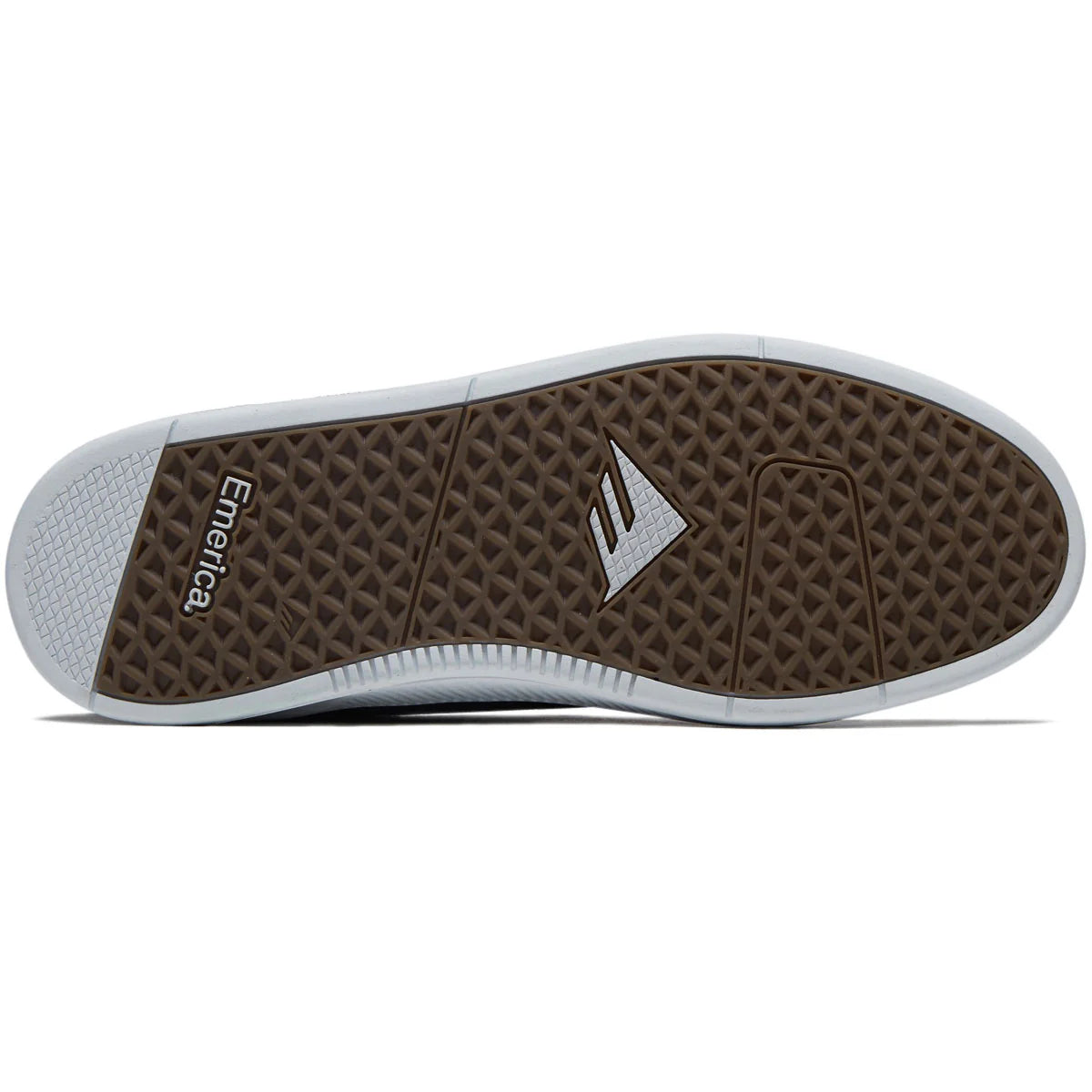 emerica romero skater shoe black / white / gold