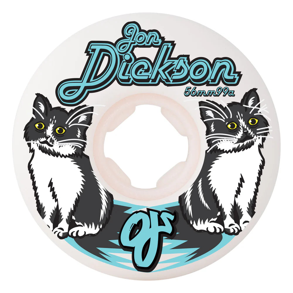 oj jon dickson cat 99a chubbies white black wheels 56mm