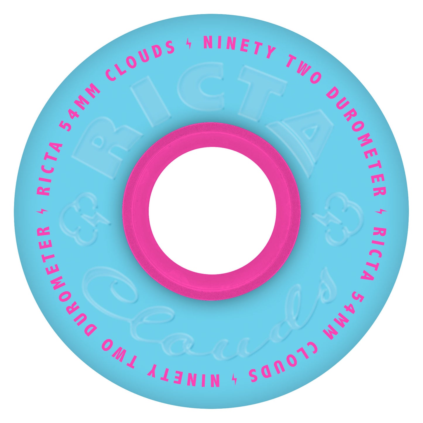 Ricta 92a Clouds Blue Pink Wheels 54mm