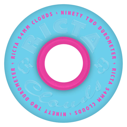 Ricta 92a Clouds Blue Pink Wheels 54mm