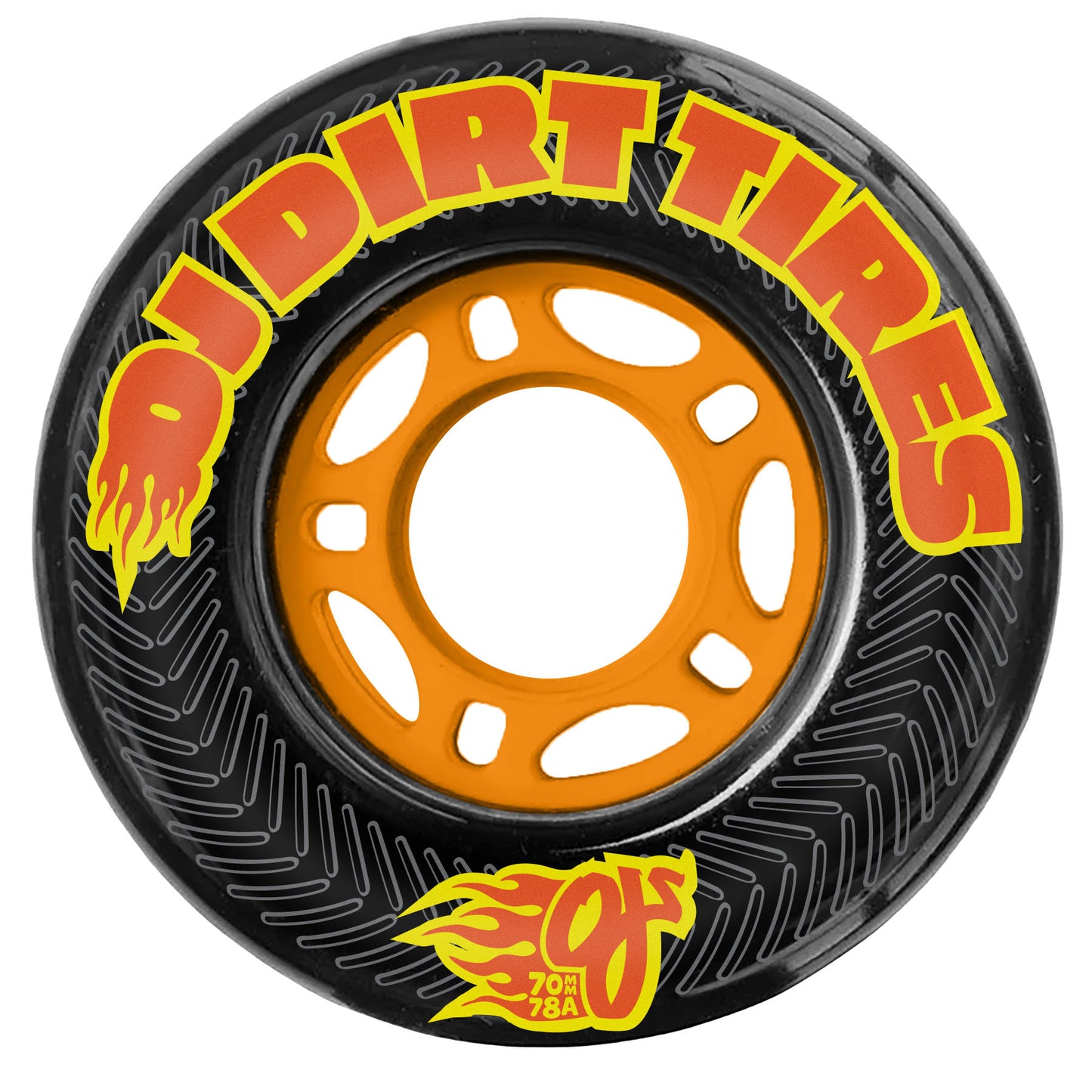 OJ 78a Dirt Tires Thunder Juice Black Wheels 70mm
