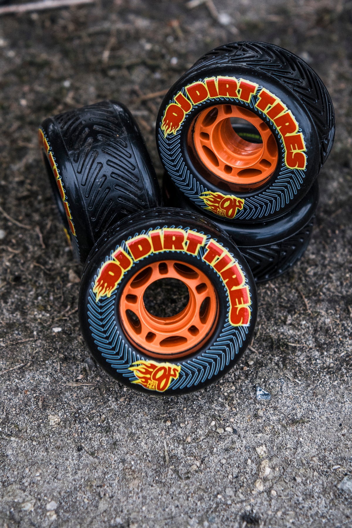 OJ 78a Dirt Tires Thunder Juice Black Wheels 70mm
