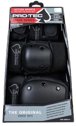 Pro Tec Spade Series 3-Pack Pad Set Black