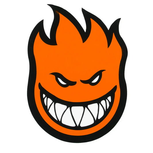 spitfire fireball large 11.5in sticker orange
