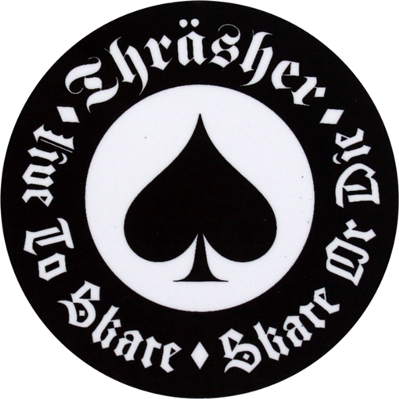 Thrasher Oath White Sticker