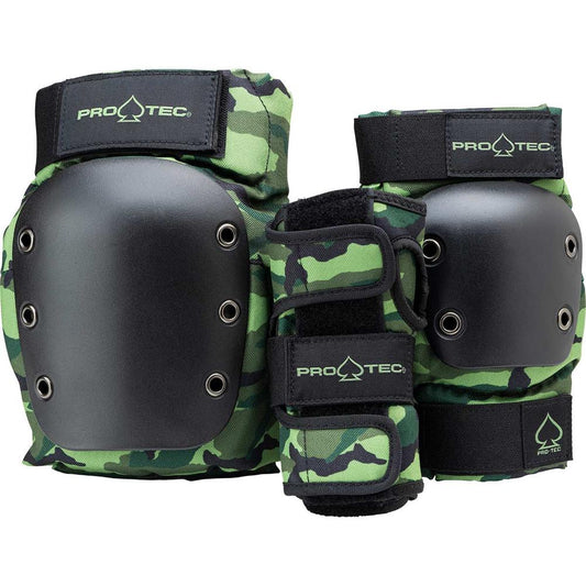 pro tec junior 3 pack pad set camo