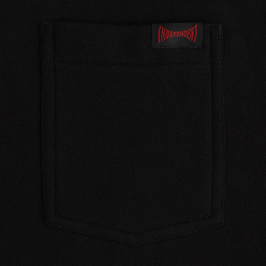 independent span crewneck midweight sweatshirt black