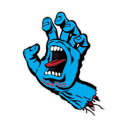 santa cruz screaming hand 7.9in x 10in sticker