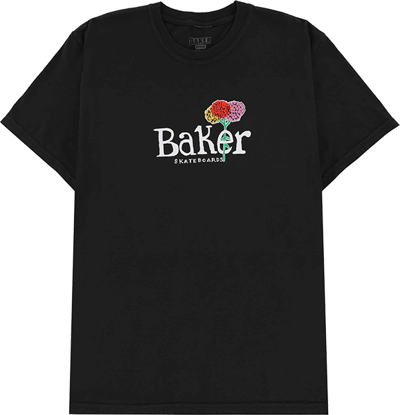 baker fleurs tee black wash