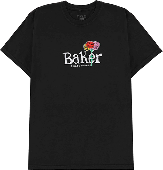 baker fleurs tee black wash