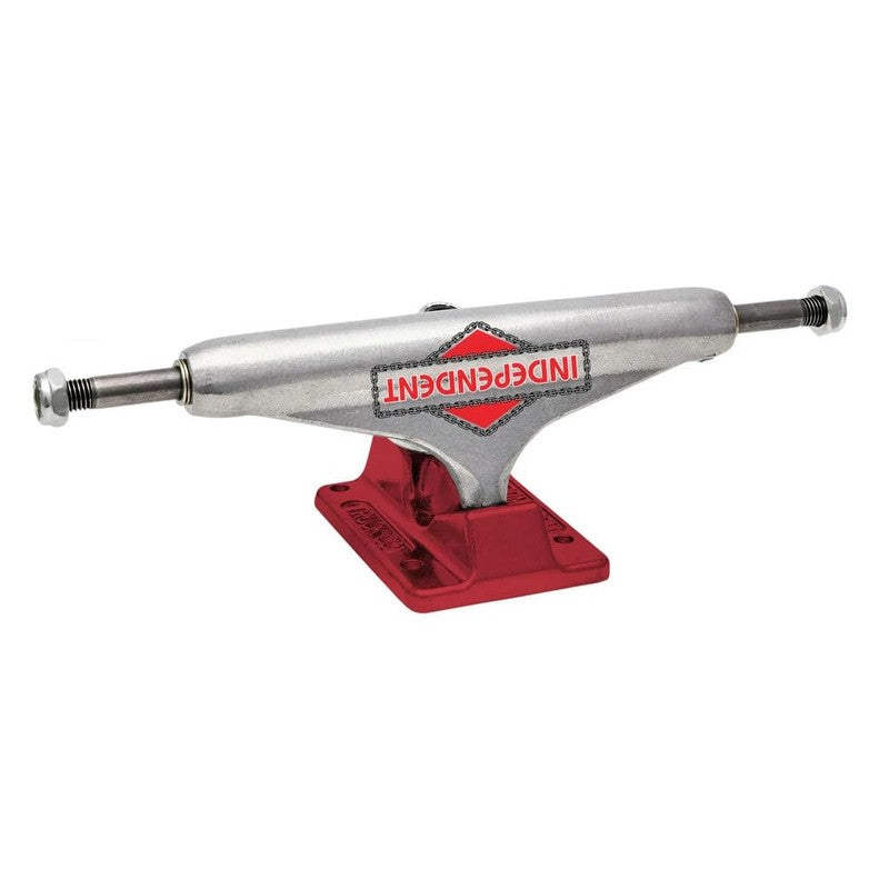independent stage 11 forged hollow chain breaker 139 truck silver ano red