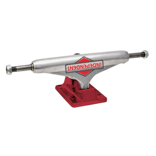 independent stage 11 forged hollow chain breaker 139 truck silver ano red