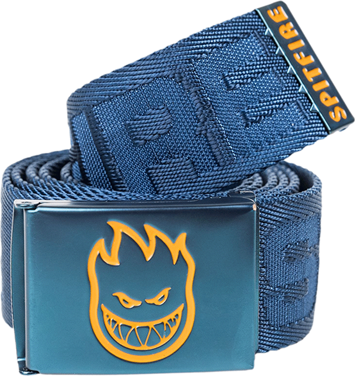 spitfire classic 87 jacquard web belt navy