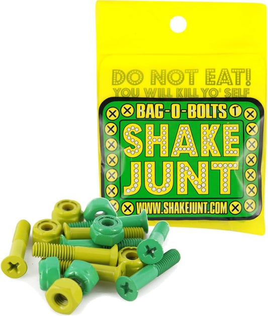 Shake Junt Bag-O-Bolts All Green/Yellow Hardware Phillips 7/8"