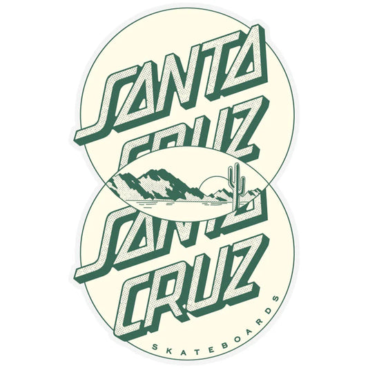 santa cruz venn dot 3.5in x 5.5in sticker