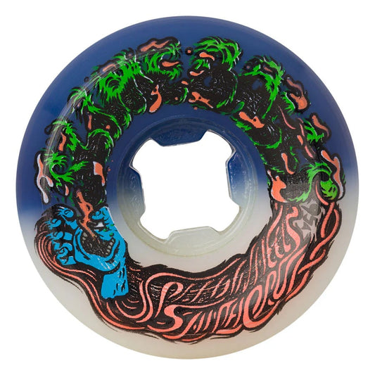 slime balls hairballs 50-50 95a wheels white blue 53mm