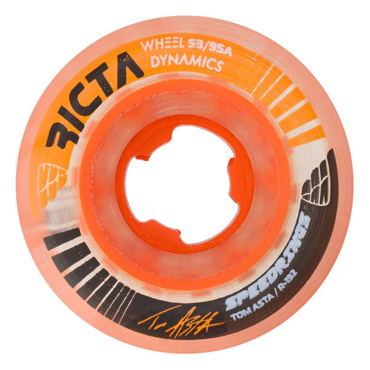 ricta asta speedrings 95a wide clear orange wheels 53mm