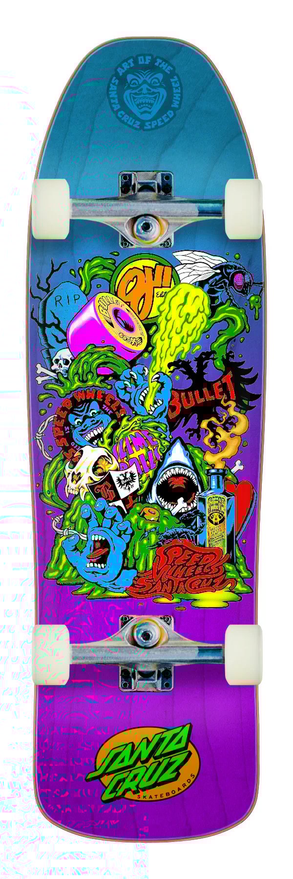 santa cruz speed wheels cruzer complete 9.35in x 31.7in