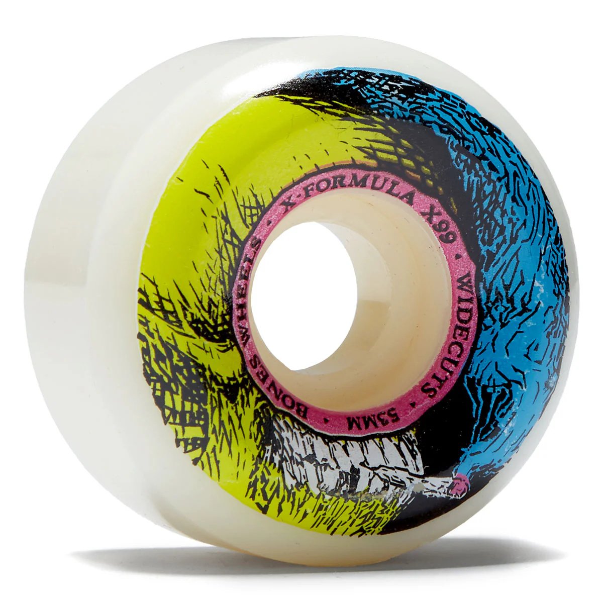 bones x formula smokin skull 99a v6 widecut wheels 53mm