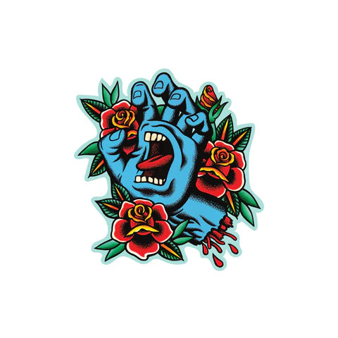 santa cruz screaming flash 4.25in x 4.5in sticker