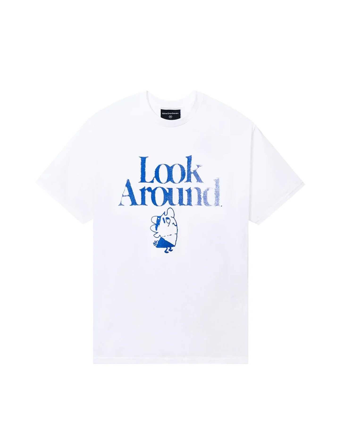 call me 917 look around tee white