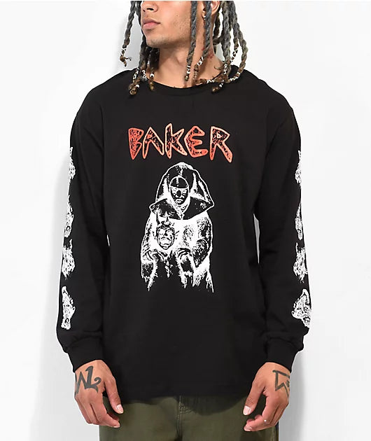 baker nun ls tee black