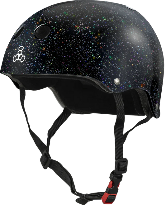 Triple 8 Certified Sweatsaver Helmet Black Glitter S/M