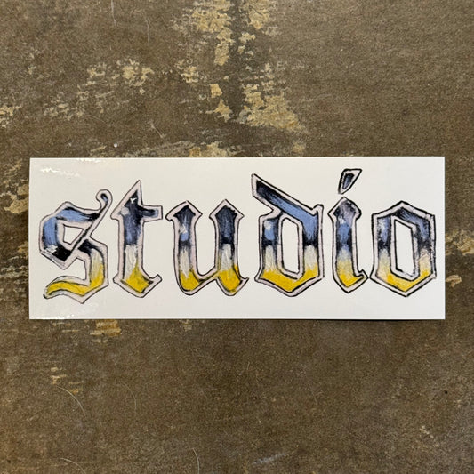 studio howyadoineverybody 8in x 3in sticker