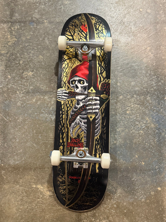 Powell Zach Doelling Archer Gold Flight Complete Skateboard 8.3