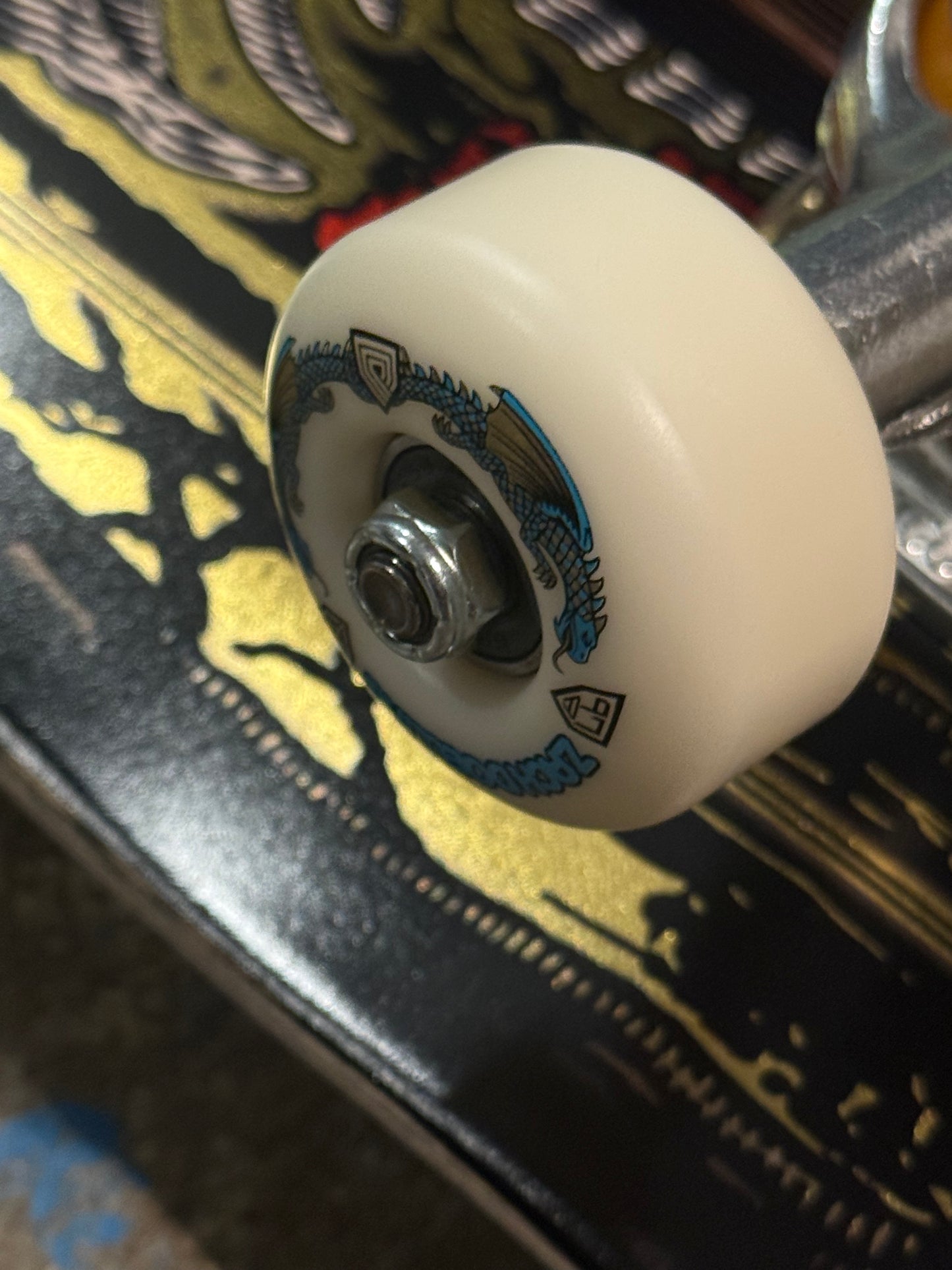 Powell Zach Doelling Archer Gold Flight Complete Skateboard 8.3