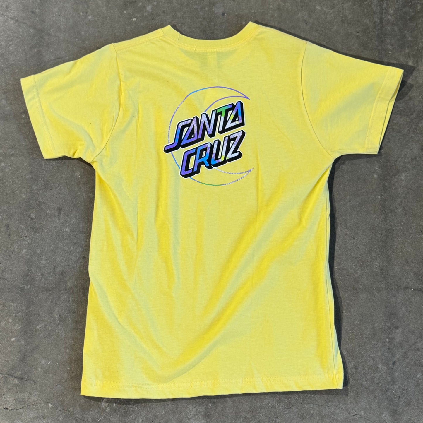 santa cruz holo moon dot girls tee butter