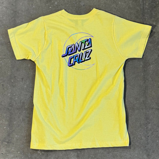 santa cruz holo moon dot girls tee butter