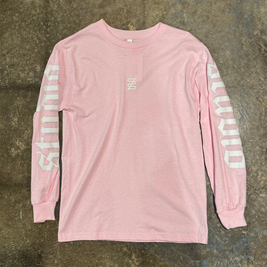 studio logo longsleeve tee pink