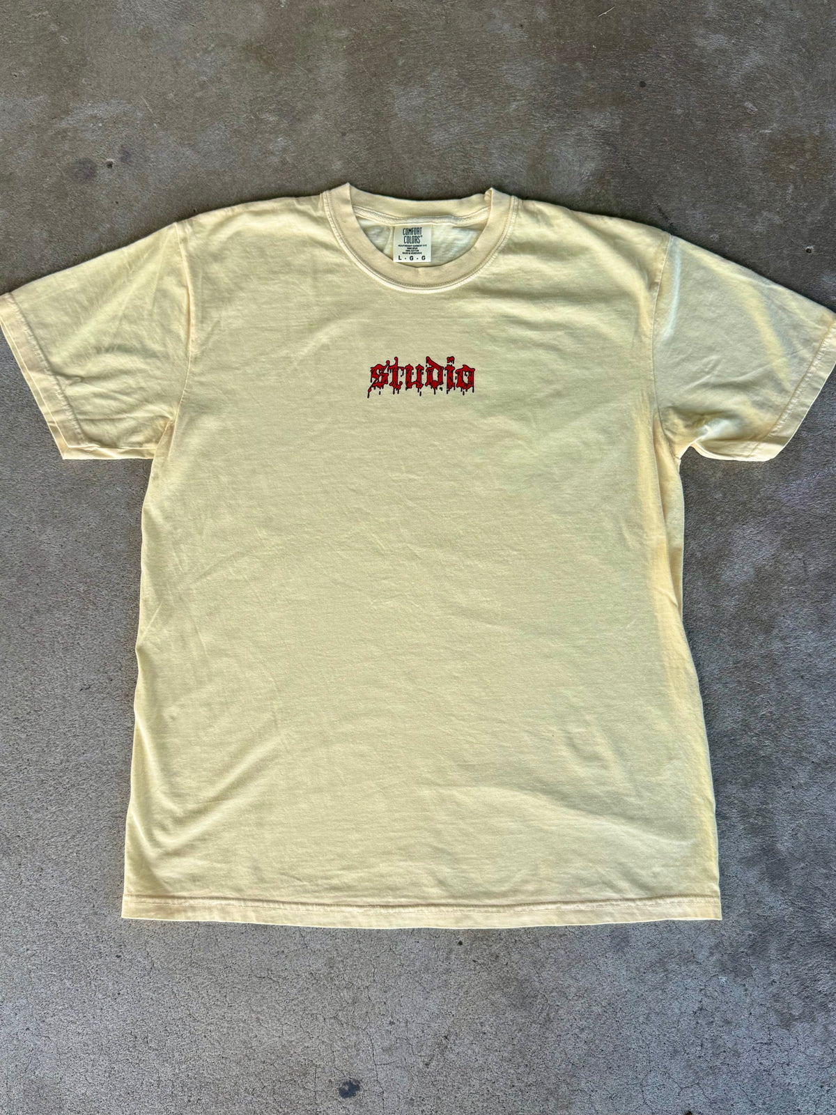 Studio Blood Logo Shirt Butter Yellow