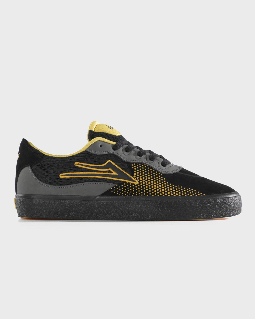 Lakai Essex Shoe Black Yellow Gray