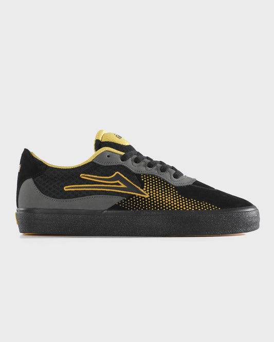 Lakai Essex Shoe Black Yellow Gray